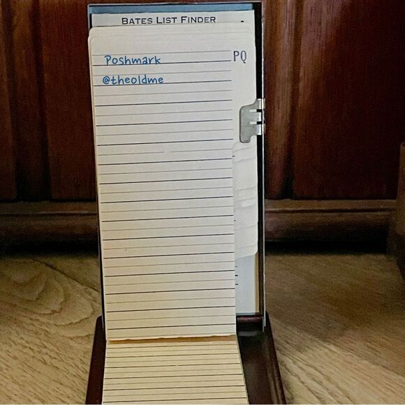 The Bates List Finder Metal Case Spring Open Address Phone Password Keeper - Picture 9 of 14